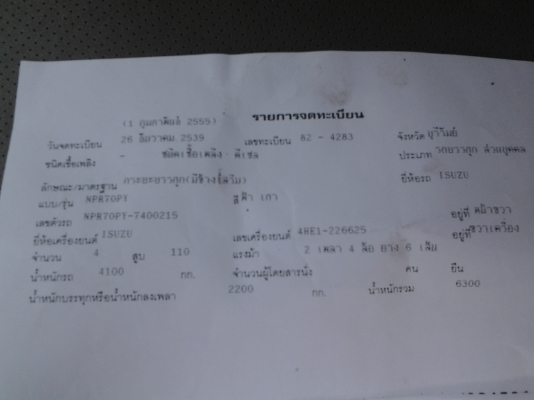 ISUZU NPR70py เครื่อง 4HE1 ห้างแท้ยาว 5 เมตร ทะเบียน ม79 ISUZU NPR70py เครื่อง 4HE1 ห้างแท้ยาว 5 เมตร ทะเบียน ม79