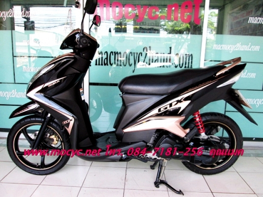 MIO 125 i GTX ตัวท็อปล้อแม็กช์ รถเดือน ม.ค.ปี 56 ไมล์ 5015 โล สีดำนํ้าตาล ของแถม 4 รายการ 28900