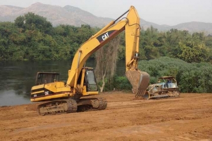 แบคโฮ CAT 320 VII ไฟฟ้าครบ เอกสารเล่มทะเบียน รถทำงานอยู๋