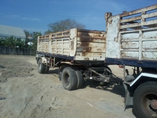 ขายสิบล้อดั้มแม่ลูก ISUZU FXZ 240 TURBOติดก๊าซNGV8ถัง