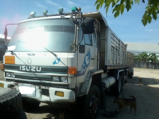 ขายสิบล้อดั้มแม่ลูก ISUZU FXZ 240 TURBOติดก๊าซNGV8ถัง