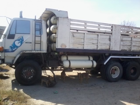 ขายสิบล้อดั้มแม่ลูก ISUZU FXZ 240 TURBOติดก๊าซNGV8ถัง