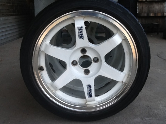 ขายล้อ TE37 ขอบ17 4รู100 พร้อมยาง