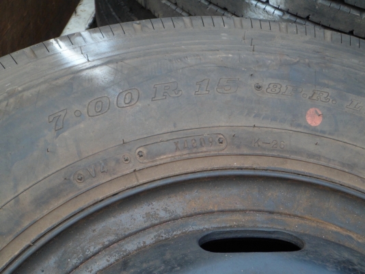 ขายกะทะล้อ 5 รู แอลฟ์ พร้อมยาง 7.00-15 ขายกะทะล้อ 5 รู แอลฟ์ พร้อมยาง 7.00-15