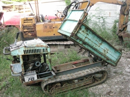 ขาย-รถบรรทุกตีนตะขาบ HANIX เครื่องยนต์ดีเซล 1 สูบ ยกดั๊มแบบไฮโดรลิก สตาร์ทได้ 2 ระบบมือสองญี่ปุ่น