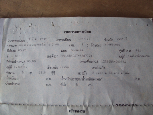 ขายเก๋ง VOLVO  850 AUTOปี1996 / 39 น้ำมัน เดิมๆ