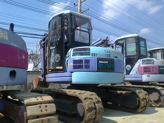 ขายด่วน!..รถแบคโฮ KOOMATSU PC75 UU-2 รถสวย เก่าญี่ปุ่น
