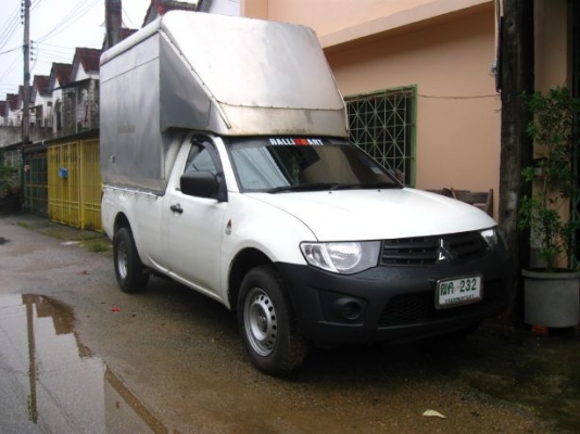 ขายมิตซูไทรทัน ตอนเดียว 2.4 เบนซิน+lpg หัวฉีด ใส่ตู้ทึบสูง 2 m.