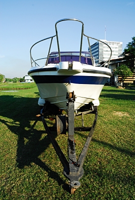 ขายเรือไฟเบอร์ 25 ฟุตพร้อม tailer