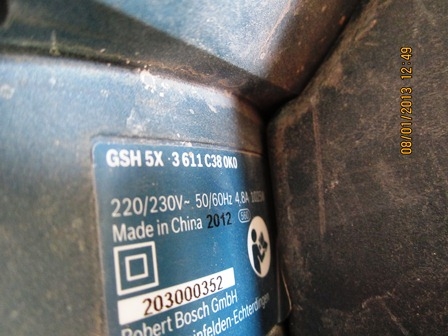 เครื่องสกัดคอนกรีตBosch GSH5X ยกกล่องครับ หินเจียรBosch GWS5-100