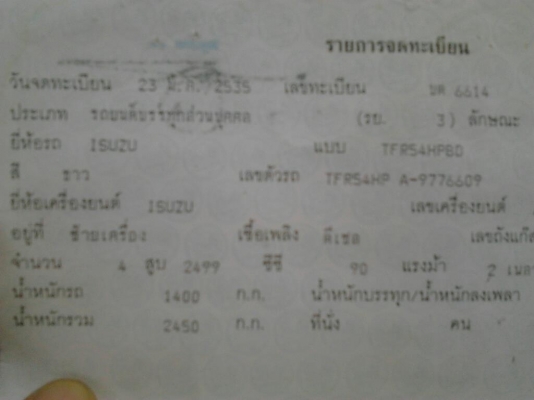 ***ปรับราคา ขาย กระบะแค็ป มังกรทอง 2.5 ปี35/92 90HPเครื่องมังกร2.5ไดเร็กฯ เครื่องดีไม่มีสะดุด ไม่เยิ้ม พ.พาวเวอร์ แอร์ CD พร้อม ภายในดี เบาะไม่ขาด คอนโซลครบ ช่วงล่างแน่นไม่มีส่าย คัสซีดี ยางดี ล้อแม็ก เก็บสีมา สีสวย หน้า-หลังเดิมๆ ไม่เคยชน พร้อมใช้ พร้อมล