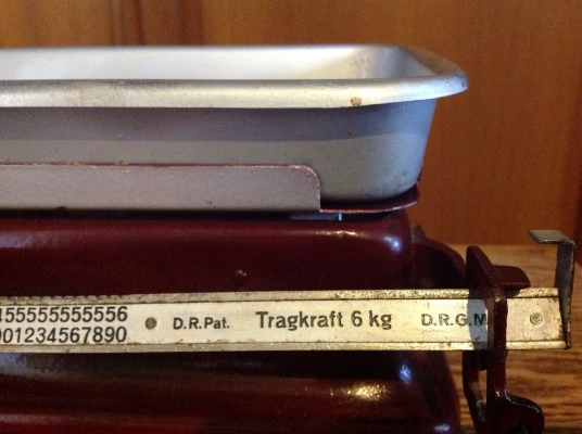 ขายตราชั่งงานเก่ายุโรป Tragkraft Germany, 6 Kg.