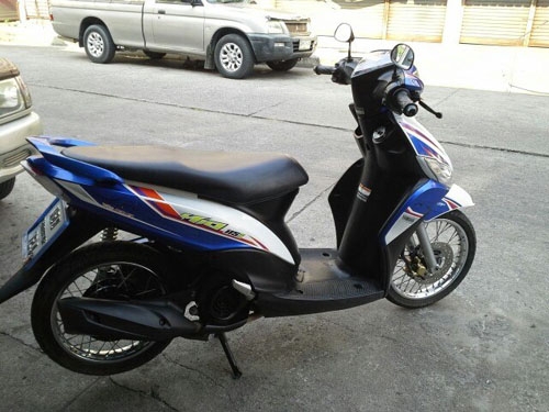 mio 115 I ปี 55 สีน้ำเงิน ขาว  หัวฉีด ประหยัดน้ำมัน เครื่องเดิม แน่นๆ