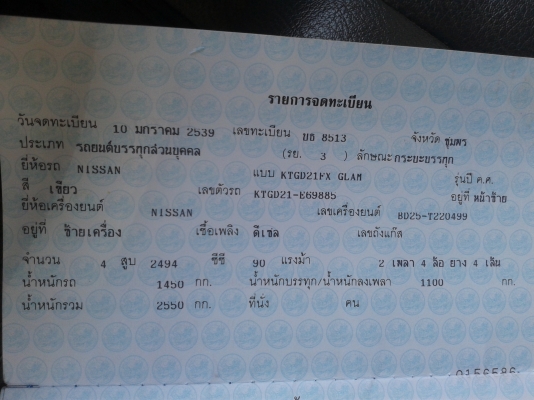 ขายด่วนคับ NISSAN BIG M ตอนครึ่งปี 96 เครื่องฝาแดง