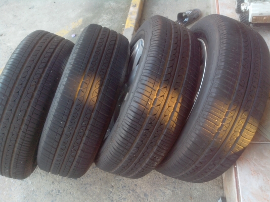 ขายแม็กcity 15/4/100พร้อมยางบริสโตน185-65-15 สัปดา34ปี11สภาพ94\% ขายแม็กcity 15/4/100พร้อมยางบริสโตน185-65-15 สัปดา34ปี11สภาพ94\%