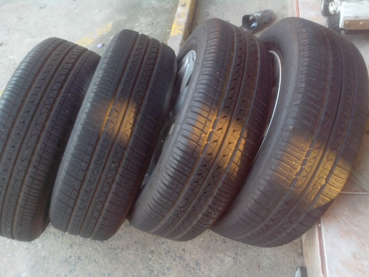 ขายแม็กcity 15/4/100พร้อมยางบริสโตน185-65-15 สัปดา34ปี11สภาพ94\% ขายแม็กcity 15/4/100พร้อมยางบริสโตน185-65-15 สัปดา34ปี11สภาพ94\%