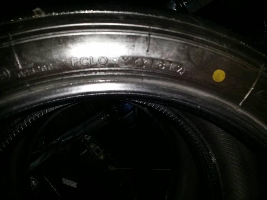 ยางซอฟ yogohama a050 TREADWEAR.60 295/35/18 ปี12  MADE IN  JAPAN แท้.ดอกยางหนาๆ ซื้อใช้เกินคุ้ม 1คู่คัฟ