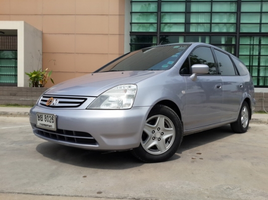 Honda stream ปี 2004 A/T อ.ว.ท.ม เบาะหนังแท้ภายในสะอาด ติดแก๊ส lpg ลงเล่ม ประหยัดสุดๆ รถบ้านขายเอง