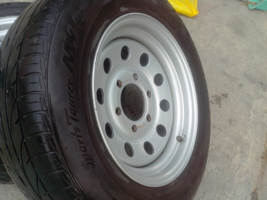 ขายกะทะผ่าขอบ15 6รู139 7" พร้อมยางบิสโตน205-65-15 BEST whfel SCT ขายกะทะผ่าขอบ15 6รู139 7" พร้อมยางบิสโตน205-65-15 BEST whfel SCT