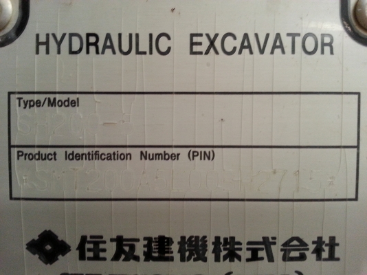 SUMITOMO SH200-5 200A5-2715