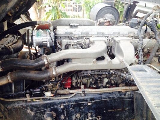 ขายรถพ่วง 22 ล้อ HINO MEGA 320 ยูโร2 แม่ลูกดัมพ์สามมิตร ลูก 3 เพลาแท้ เครื่องเดิม เกียร์เดิม