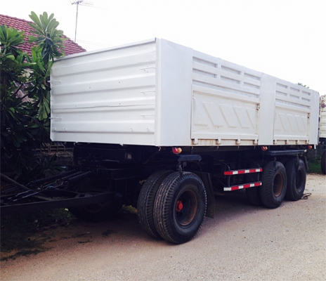 ขายรถพ่วง 22 ล้อ HINO MEGA 320 ยูโร2 แม่ลูกดัมพ์สามมิตร ลูก 3 เพลาแท้ เครื่องเดิม เกียร์เดิม