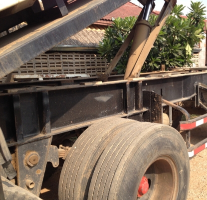 ขายรถพ่วง 22 ล้อ HINO MEGA 320 ยูโร2 แม่ลูกดัมพ์สามมิตร ลูก 3 เพลาแท้ เครื่องเดิม เกียร์เดิม