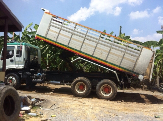 ขายรถพ่วงดัมพ์ Isuzu เครื่อง 240 turbo - FXZ23NFYK ปี 35 ดัพม์แม่ลูก ลูก 3 เพลา