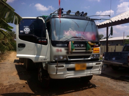 ขายรถพ่วงดัมพ์ Isuzu เครื่อง 240 turbo - FXZ23NFYK ปี 35 ดัพม์แม่ลูก ลูก 3 เพลา