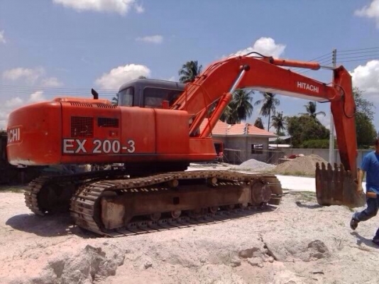ขายรถแบ็คโฮ HITACHI EX200-3 เอกสารสัญญาซื้อขาย รถพร้อมทำงาน