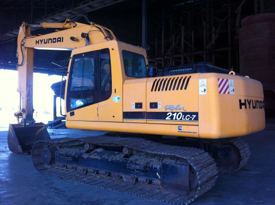 ขายรถแบคโฮ HYUNDAI ROBEX-210LC-7 รถสวยมาก 9000 กว่า ชั้วโมง อิมวอย ไฟฟ้าเต็ม สนใจโทร