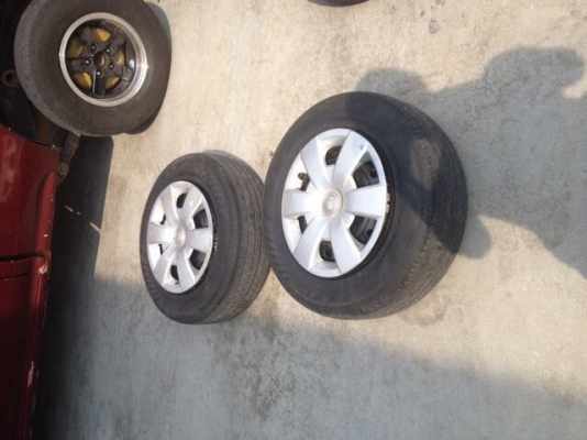 ขายล้อกระทะ 5 รูวีโก้ มีฝาครอบพร้อมยาง