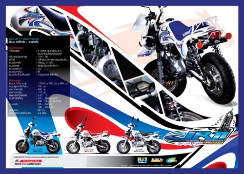 Stallions MiNi Motard รุ่น JR11(สไตล์มังกี้ บาจา) มอเตอร์ไซค์เล็ก สตาเลียน สายพันธุ์มินิ จดทะเบียนได้ &ldquo;มินิ โมตาด&rdquo; เป็นครั้งแรกของเมืองไทย