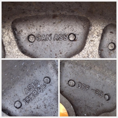 ขายล้อหยดน้ำ CAN ASS ขอบ 15x8.5 ออฟ-33 6/139.7 ออฟลึก 4 นิ้ว หล่อเดิมๆ