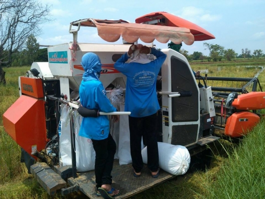 รถเกี่ยวคูโบต้า  DC70 กระสอบ พร้อมใช้สนใจโทรมา