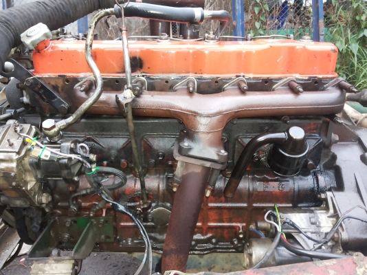 เครื่อง 6BG ฝาส้ม พร้อมเกียร์ เครื่องดีไม่มีไอ พร้อมใบคุ้ม