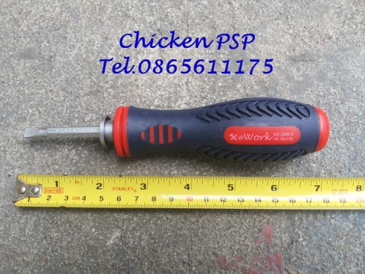 ไขควงสลับด้ามหัวแบน-แฉก ปรับความยาวได้ + ตลับเมตรจิ๋ว 2 เมตร