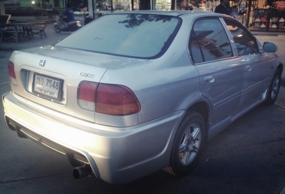 **129,000 บ.ต่อรอง**ขาย รถเก๋ง HONDA CIVIC 1.6 AT ปี40/97 เครื่องเดิมเกียร์เดิม ติดLPGหัวฉีด ลงเล่ม เครื่องแรง ประหยัด หน้า-หลังเดิมไม่เคยชนหนัก ภายในเก๋งสวย คอนโซลเต็ม ช่วงล่างหนึบ พ.พาวเวอร์ กระจกไฟฟ้า ล้อแม็ก สีสันสวย แต่งสวยหน่อย ยางสวย4เส้น พร้อมใช้ง