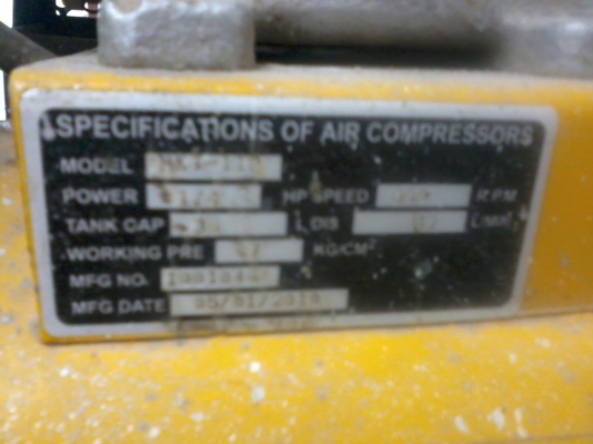 ขายปั้มลม MKT ขนาก 47 L  มอเตอร์ของมิซู  ขาย 2700-