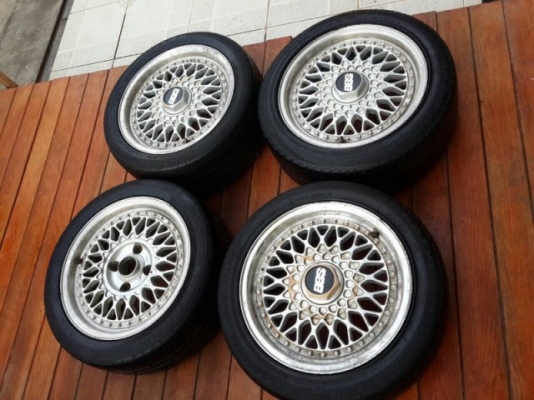 ขอปรับราคาแม็ก BBS แท้พร้อมยาง ขอบ15 4รู114กว้าง7 ชุดละ3800บาท