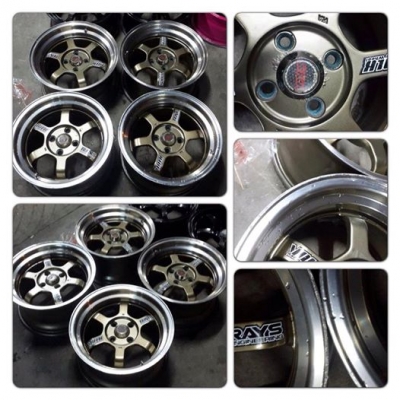 ขายแม็กมือ2 TE37v ขอบ15 กว้าง8 ออฟ 35 4 รู100 ราคา 7,900 บาทถูก