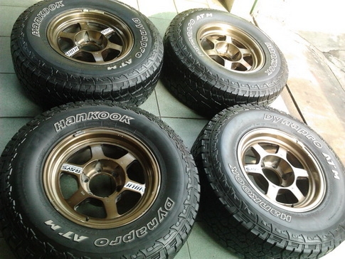ล้อ TE37x + ยาง Hankook AT 265/75/16 ปี 10