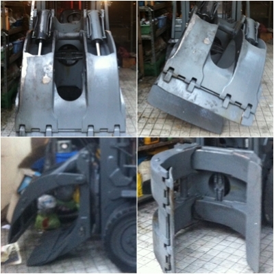 ขายตัวหนีบกลมหมุนได้ paper roll clamp ติดรถ 3 ตัน อุปกรณ์ครบ