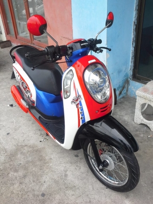 สวยม๊ากมาก All New Honda Scoopy -i ปี 2556 รุ่นใหม่ล่าสุด ลาย Active Boy