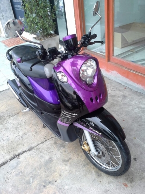 ขับนิ่มขี่สบาย ราคาถูก ฟีโน่ เกแยกส่วน ลายปารีส สีม่วงดำ ปี 2555