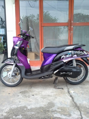 ขับนิ่มขี่สบาย ราคาถูก ฟีโน่ เกแยกส่วน ลายปารีส สีม่วงดำ ปี 2555 ขับนิ่มขี่สบาย ราคาถูก ฟีโน่ เกแยกส่วน ลายปารีส สีม่วงดำ ปี 2555