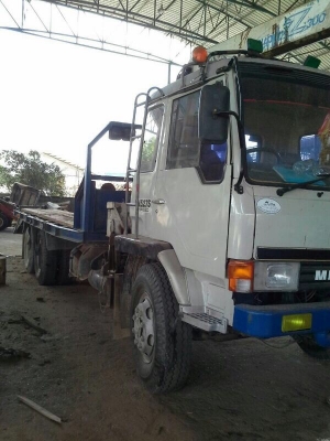 รถมิตซู 10 ล้อ ท้ายลาด  ติดเครน 3 ตัน. 225 แรงม้า. ปี 42  สนใจติดต่อ 081 - 6079515
