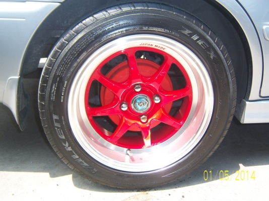 แม็ก195 55 15 พร้อมยางปี12 4รู 100