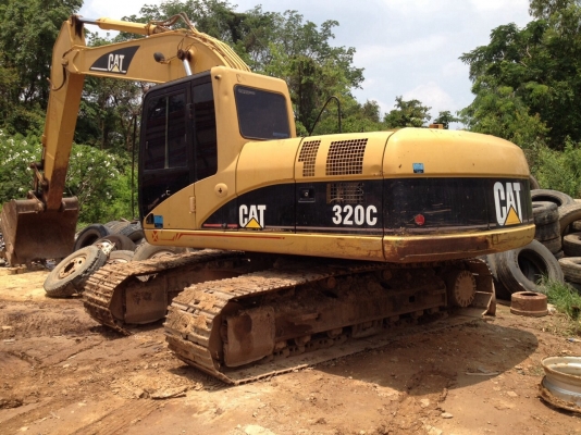 ขายรถแบคโฮCAT320Cรถบ้านมือเดียวออกศูนย์ใช้งานน้อยจอดตกงาน