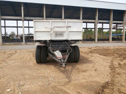 ขายลูกพ่วงเหล็กดัมพ์ 2 เพลา สภาพพร้อมใช้งาน ทะเบียนพร้อม